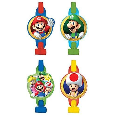 Super Mario - Party Paper Blowouts - SKU:331554 - UPC:013051600020 - Party Expo
