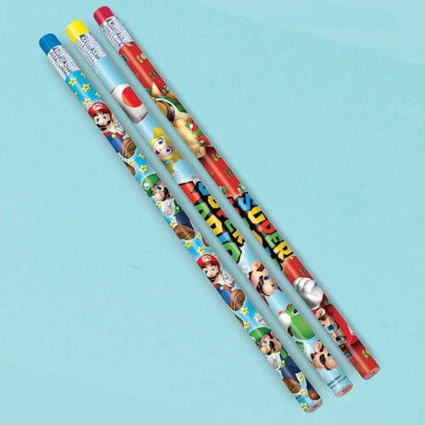Super Mario - Pencils - SKU:396610 - UPC:013051600471 - Party Expo
