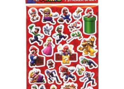 Super Mario - Raised Stickers - SKU:704088MB - UPC:191537040888 - Party Expo