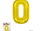 Super Shape Letter O Gold Mylar Balloon - SKU:BP2311-O - UPC:810057953156 - Party Expo