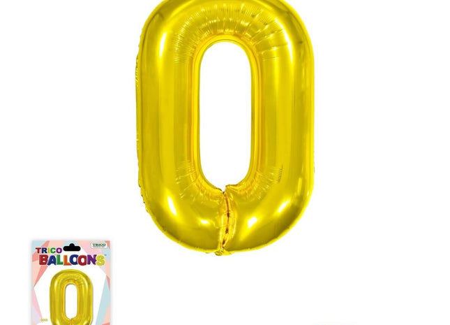 Super Shape Letter O Gold Mylar Balloon - SKU:BP2311-O - UPC:810057953156 - Party Expo
