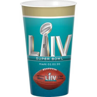 Superbowl 54 Favor Cup - SKU:422479 - UPC:192937104866 - Party Expo