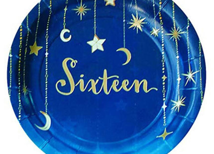 Sweet 16/Starry Night 7" Plate - SKU:40082 - UPC:654082400823 - Party Expo