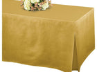 Table Fitter Gold Table Cover - SKU:570501.19 - UPC:013051664022 - Party Expo