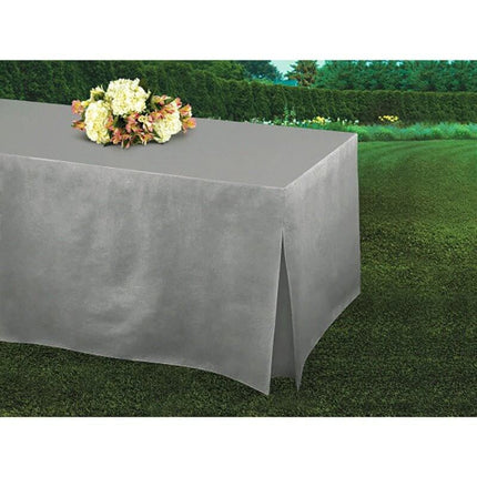 Table Fitter Silver Tablecover - SKU:579501.18 - UPC:013051664053 - Party Expo