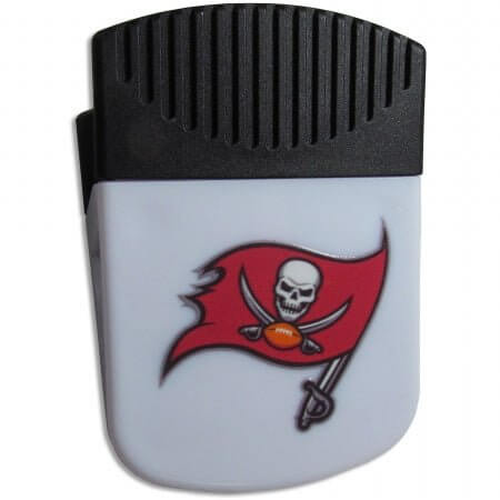 Tampa Bay Buccaneers - Chip Clip Magnet with Bottle Opener - SKU:FPMC030 - UPC:754603443848 - Party Expo