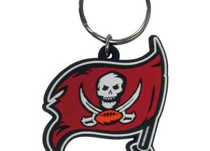 Tampa Bay Buccaneers - Flex Laser Cut Rubber Keychain - SKU:FPK030 - UPC:754603246302 - Party Expo