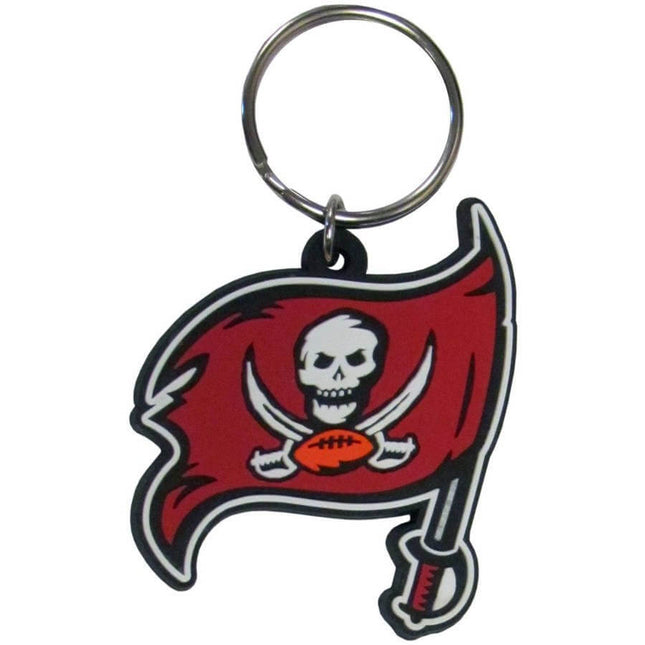 Tampa Bay Buccaneers - Flex Laser Cut Rubber Keychain - SKU:FPK030 - UPC:754603246302 - Party Expo