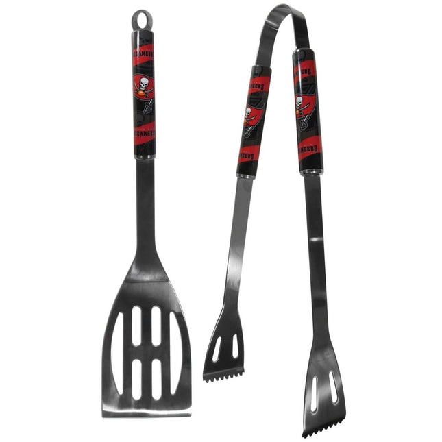 Tampa Bay Buccaneers - Steel BBQ Set (2pcs) - SKU:F2BQ030 - UPC:754603456084 - Party Expo