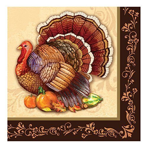 Thanksgiving Splendor Lunch Napkins - SKU:325156 - UPC:039938424473 - Party Expo