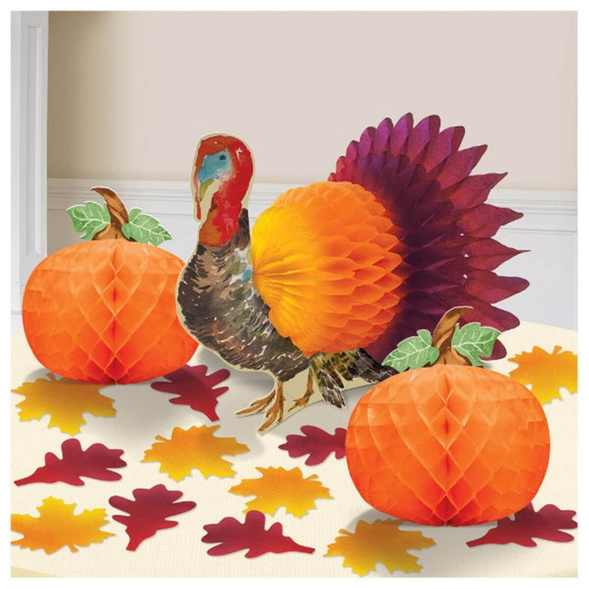 Thanksgiving Table Decorating Kit - SKU:300012 - UPC:192937086322 - Party Expo