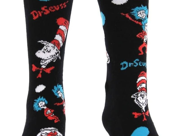 Dr. Seuss - "The Cat In The Hat" Pattern Kids Socks - SKU:430047 - UPC:618480041057 - Party Expo