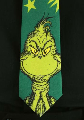 The Grinch Character Necktie - SKU:430199 - UPC:234508358695 - Party Expo