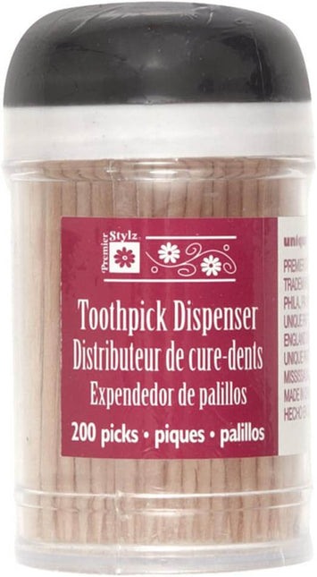 Toothpick Dispenser (200ct) - SKU:37575 - UPC:011179375752 - Party Expo