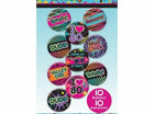 Totally 80's Buttons - SKU:391643 - UPC:013051433963 - Party Expo