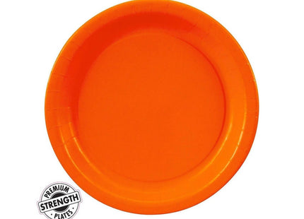 Touch of Color - 7" Premium Strength Dessert Plates - Sunkissed Orange - SKU:79191B - UPC:039938170868 - Party Expo