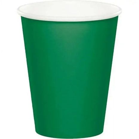 Touch of Color - 9oz Emerald Green Cups (24ct) - SKU:56112B - UPC:039938171308 - Party Expo