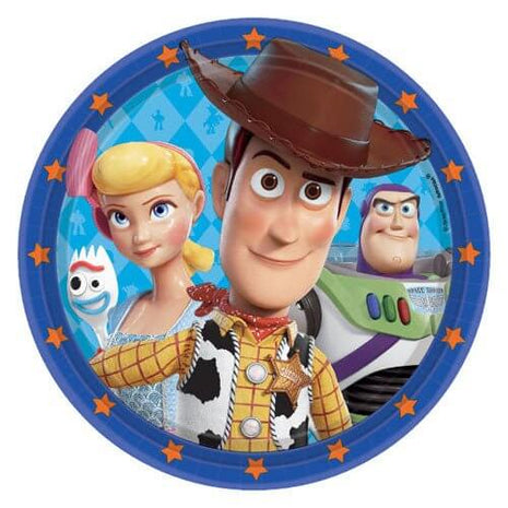 Toy Story 4 - 9" Dinner Paper Plates (8ct) - SKU:552367 - UPC:192937037393 - Party Expo