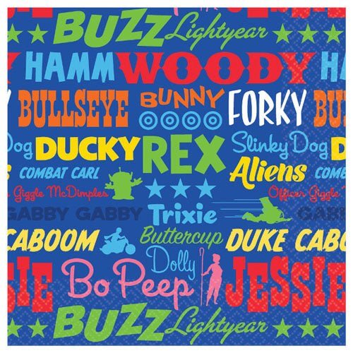 Toy Story 4 - Beverage Napkins (16ct) - SKU:502367 - UPC:192937037379 - Party Expo