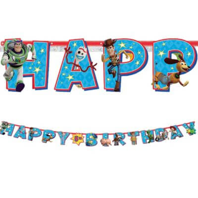 Toy Story 4 - Jumbo Add-an-Age Letter Banner - SKU:120492 - UPC:192937037447 - Party Expo