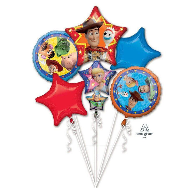 Toy Story 4 - Mylar Balloon Bouquet - SKU:97740 - UPC:026635395151 - Party Expo