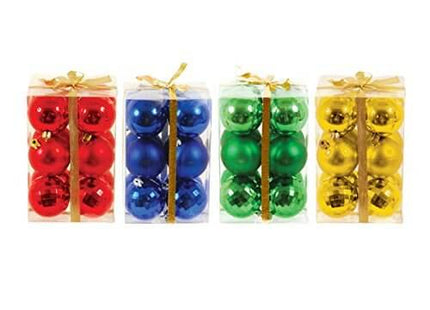 Traditional Shatterproof Christmas Ornaments - SKU:BOV121 - UPC:677916766360 - Party Expo