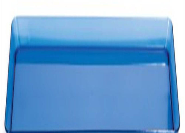 Translucent Blue Serving Tray - 6" x 15.5" - SKU:179428 - UPC:039938101879 - Party Expo