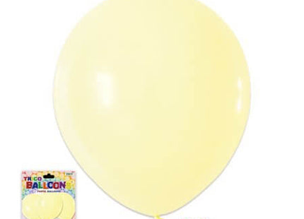Trico - 12" Pastel Yellow Latex Balloons (10ct) - SKU:BP2401-YL - UPC:810057951831 - Party Expo