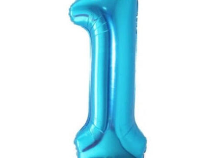 Trico - 34" Number '1' Mylar Balloon - Blue - SKU:BP2303-1 - UPC:00810057950209 - Party Expo