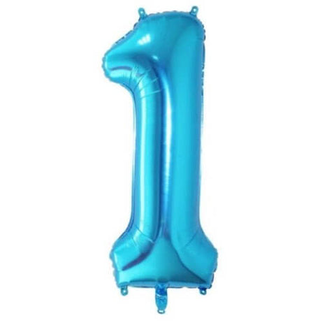 Trico - 34" Number '1' Mylar Balloon - Blue - SKU:BP2303-1 - UPC:00810057950209 - Party Expo