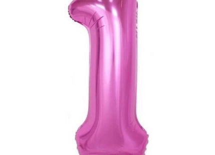 Trico - 34" Number '1' Mylar Balloon - Pink - SKU:BP2304-1 - UPC:00810057950315 - Party Expo