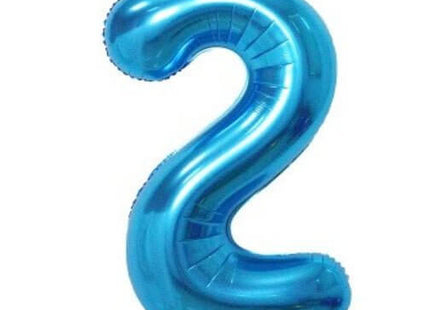 Trico - 34" Number '2' Mylar Balloon - Blue - SKU:BP2303-2 - UPC:00810057950216 - Party Expo