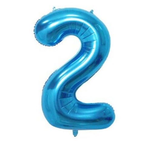 Trico - 34" Number '2' Mylar Balloon - Blue - SKU:BP2303-2 - UPC:00810057950216 - Party Expo