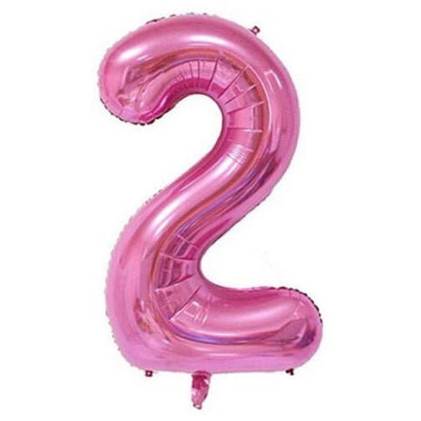 Trico - 34" Number '2' Mylar Balloon - Pink - SKU:BP2304-2 - UPC:00810057950322 - Party Expo