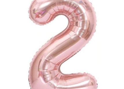 Trico - 34" Number '2' Mylar Balloon - Rose Gold - SKU:BP2307-2 - UPC:00810057950421 - Party Expo