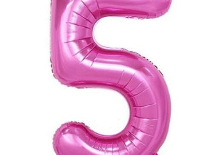Trico - 34" Number '5' Mylar Balloon - Pink - SKU:BP2304-5 - UPC:00810057950353 - Party Expo