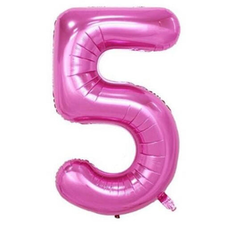 Trico - 34" Number '5' Mylar Balloon - Pink - SKU:BP2304-5 - UPC:00810057950353 - Party Expo