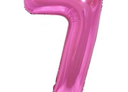 Trico - 34" Number '7' Mylar Balloon - Pink - SKU:BP2304-7 - UPC:00810057950377 - Party Expo