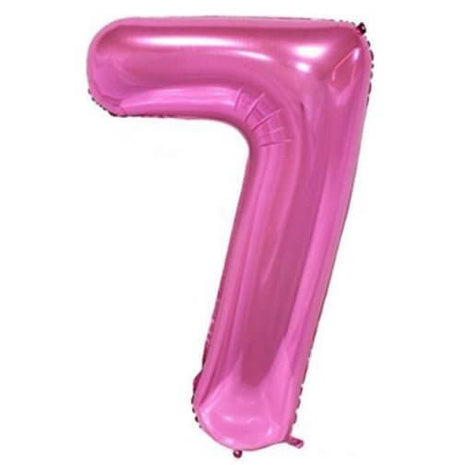 Trico - 34" Number '7' Mylar Balloon - Pink - SKU:BP2304-7 - UPC:00810057950377 - Party Expo
