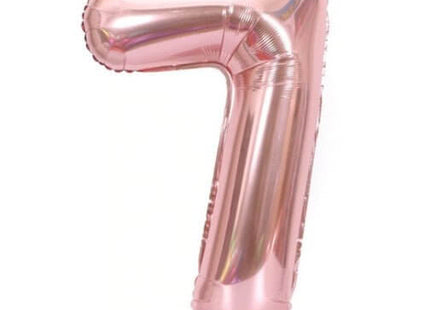 Trico - 34" Number '7' Mylar Balloon - Rose Gold - SKU:BP-2307-7 - UPC:00810057950476 - Party Expo