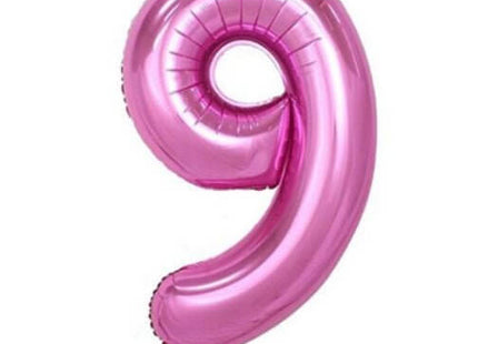 Trico - 34" Number '9' Mylar Balloon - Pink - SKU:BP2304-9 - UPC:00810057950391 - Party Expo