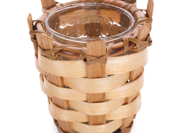 Luau - Bamboo Candle Holder Brown Table Decoration - SKU:883680 - UPC:747448836807 - Party Expo