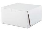 Tuck-Top Bakery Boxes - White 10w X 10d X 5.5h - SKU:24510105CB - UPC:707282009775 - Party Expo