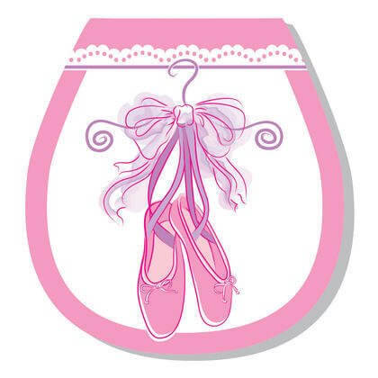 Tutu Ballerina Notepads - Pink - SKU:49491 - UPC:011179494910 - Party Expo