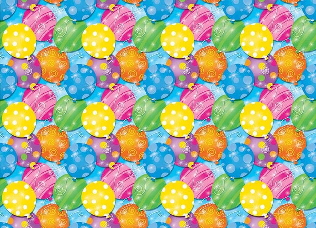 Twinkle Balloons Wrapping Paper Roll - SKU:45480 - UPC:011179454808 - Party Expo
