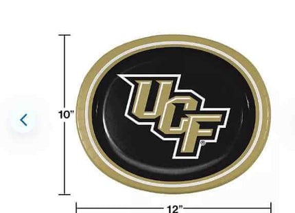 UCF Knights - Oval Plates (20ct) - SKU: - UPC:257378696834 - Party Expo