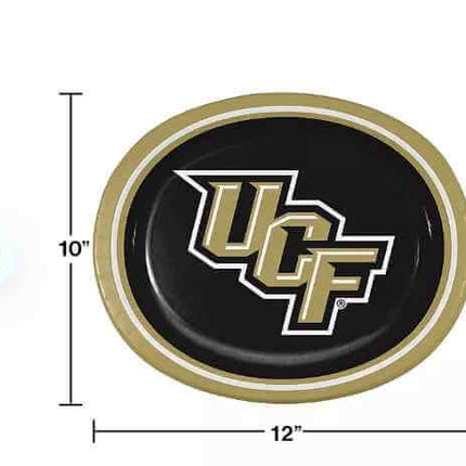 UCF Knights - Oval Plates (20ct) - SKU: - UPC:257378696834 - Party Expo