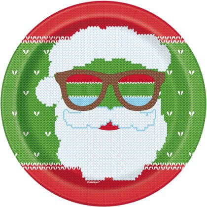 Ugly Sweater - 7" Christmas Plates (8ct) - SKU:72904 - UPC:011179729043 - Party Expo