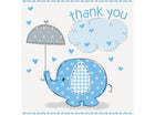 Umbrellaphants Blue Thank You - SKU:41715 - UPC:011179417155 - Party Expo