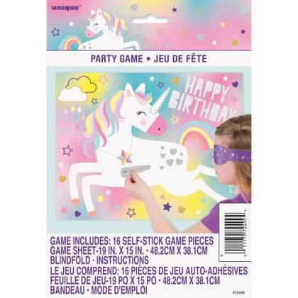 Unicorn Party Game for 16 - SKU:72499 - UPC:011179724994 - Party Expo